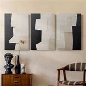 Abstract Triptych Wall Art - NIB!